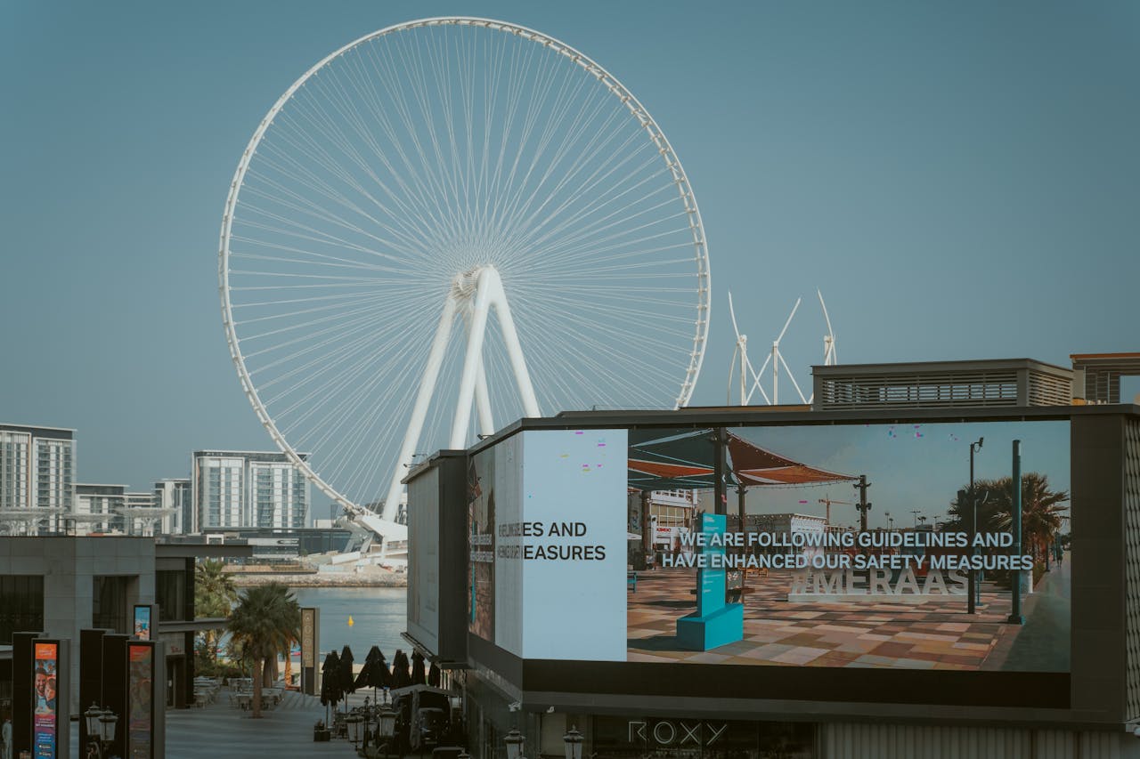 Marketing campaign billboard implementation in Dubai